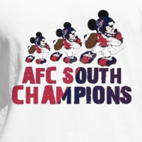 Mickey Mouse Houston Texans Champs Shirt 90 - Picture 2 of 5
